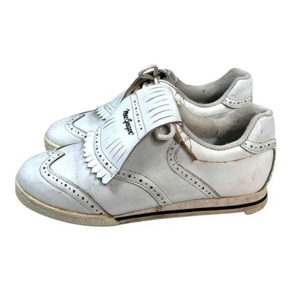 MacGregor Vintage Womens White Golf Saddle Shoes Size 7.5 With Vintage Box EUC - Picture 8 of 9